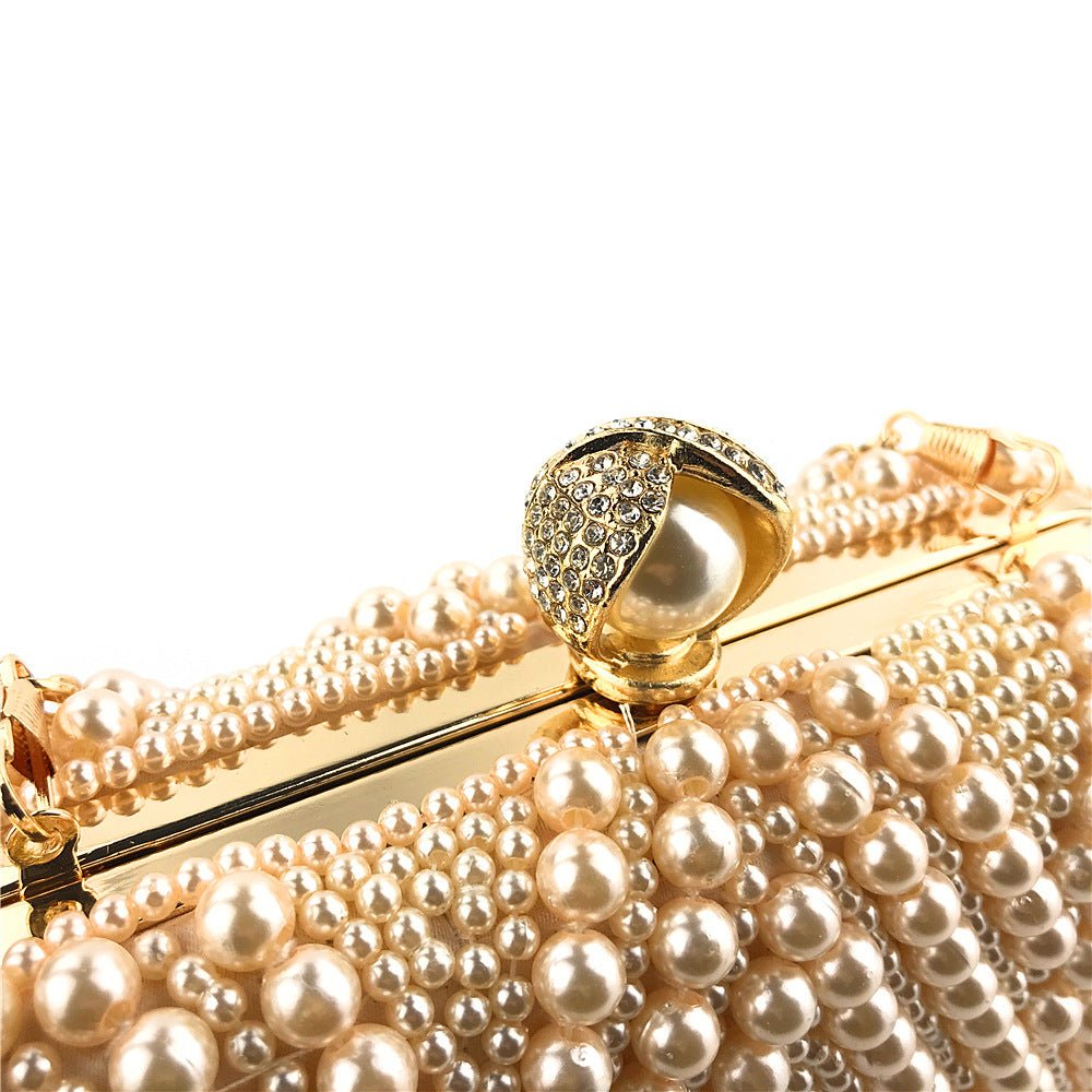 Mariam's Collection Hand-Beaded Pearl Evening Elegance Handbag (MAC286) — feature highlight