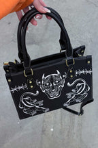 Thrash Happy Tattoo Shorty Handbag — detail close-up
