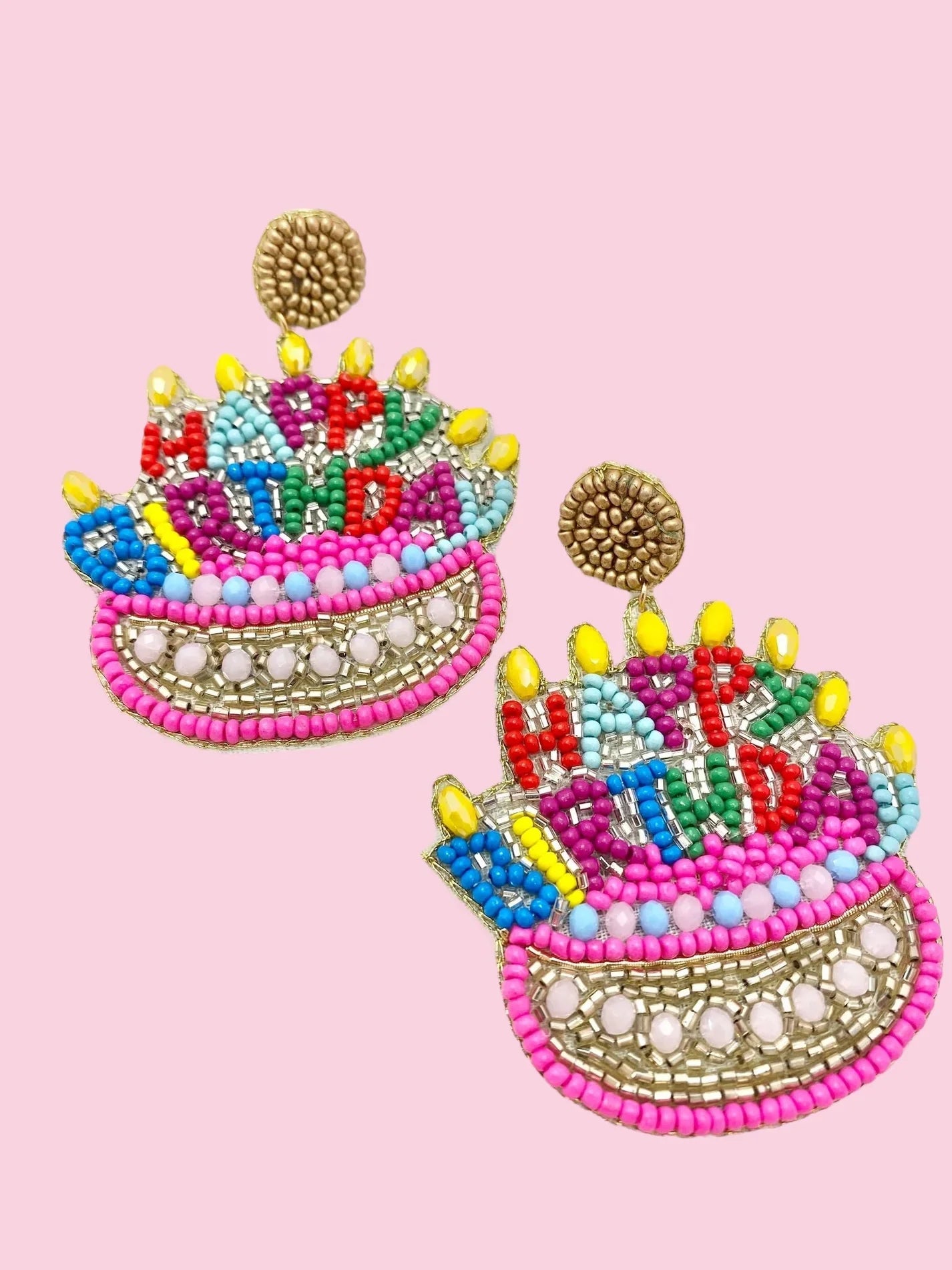 KADOU BOUTIQUE Happy Birthday Beaded Earrings — packaging