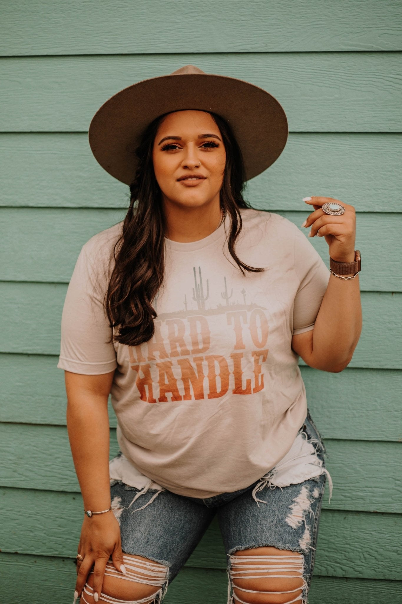 Wild Junkie Hard to Handle Graphic Tee — construction detail