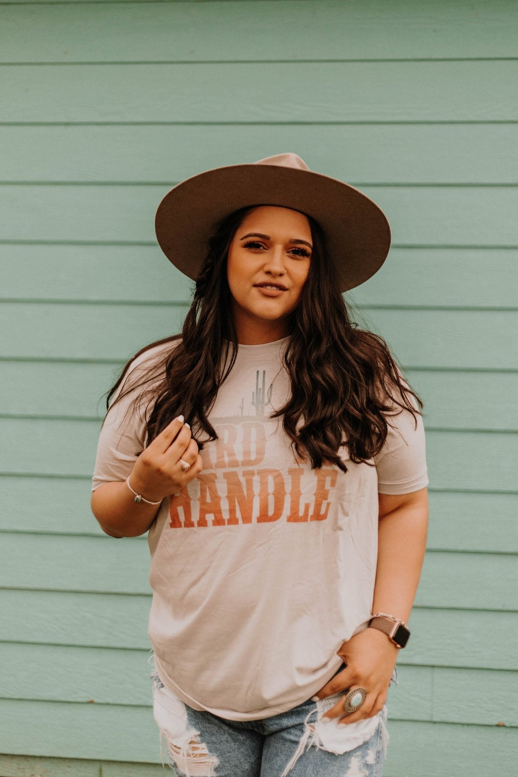 Wild Junkie Hard to Handle Graphic Tee — Wild Junkie branding close-up
