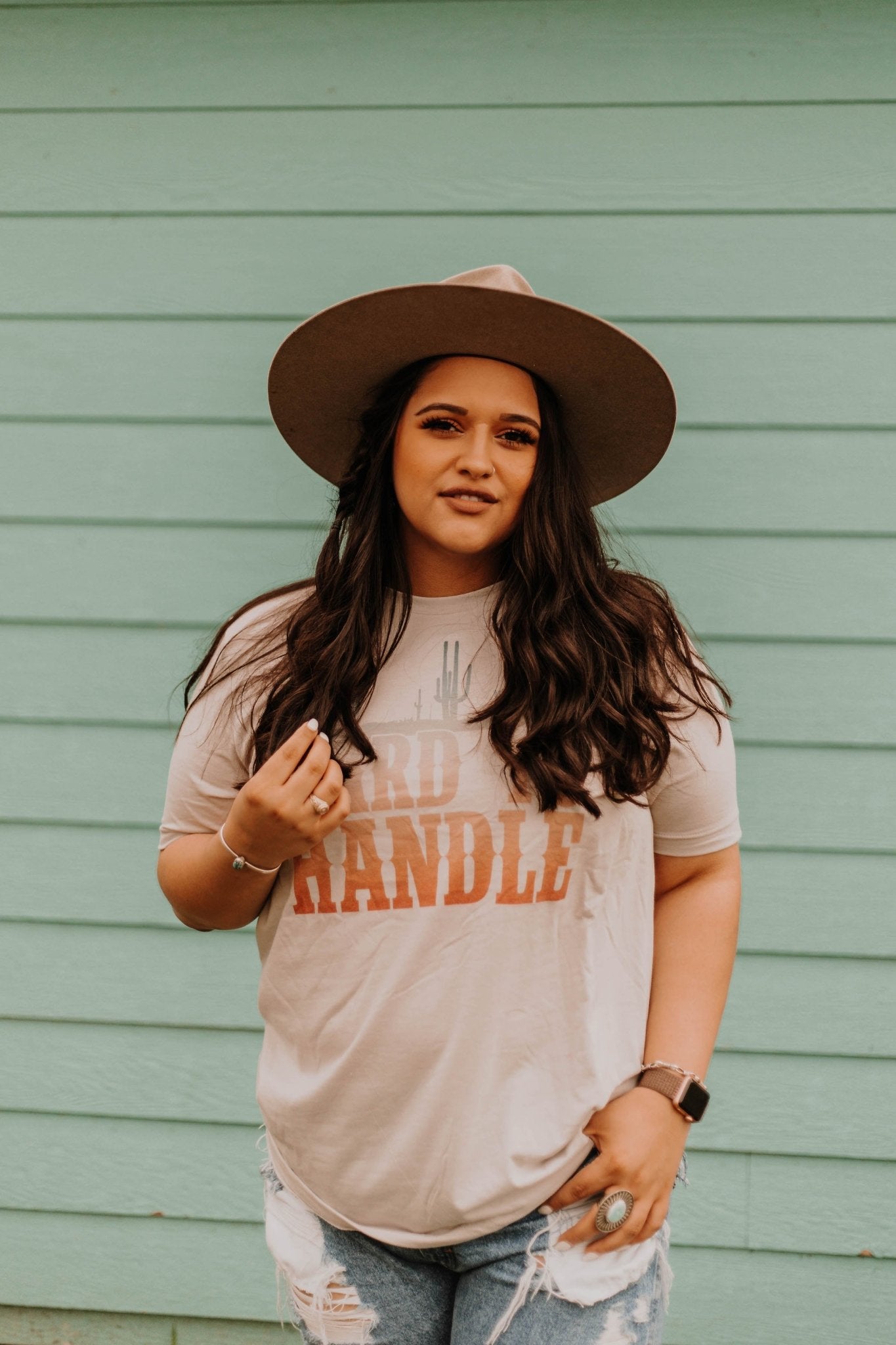 Wild Junkie Hard to Handle Graphic Tee — Wild Junkie branding close-up