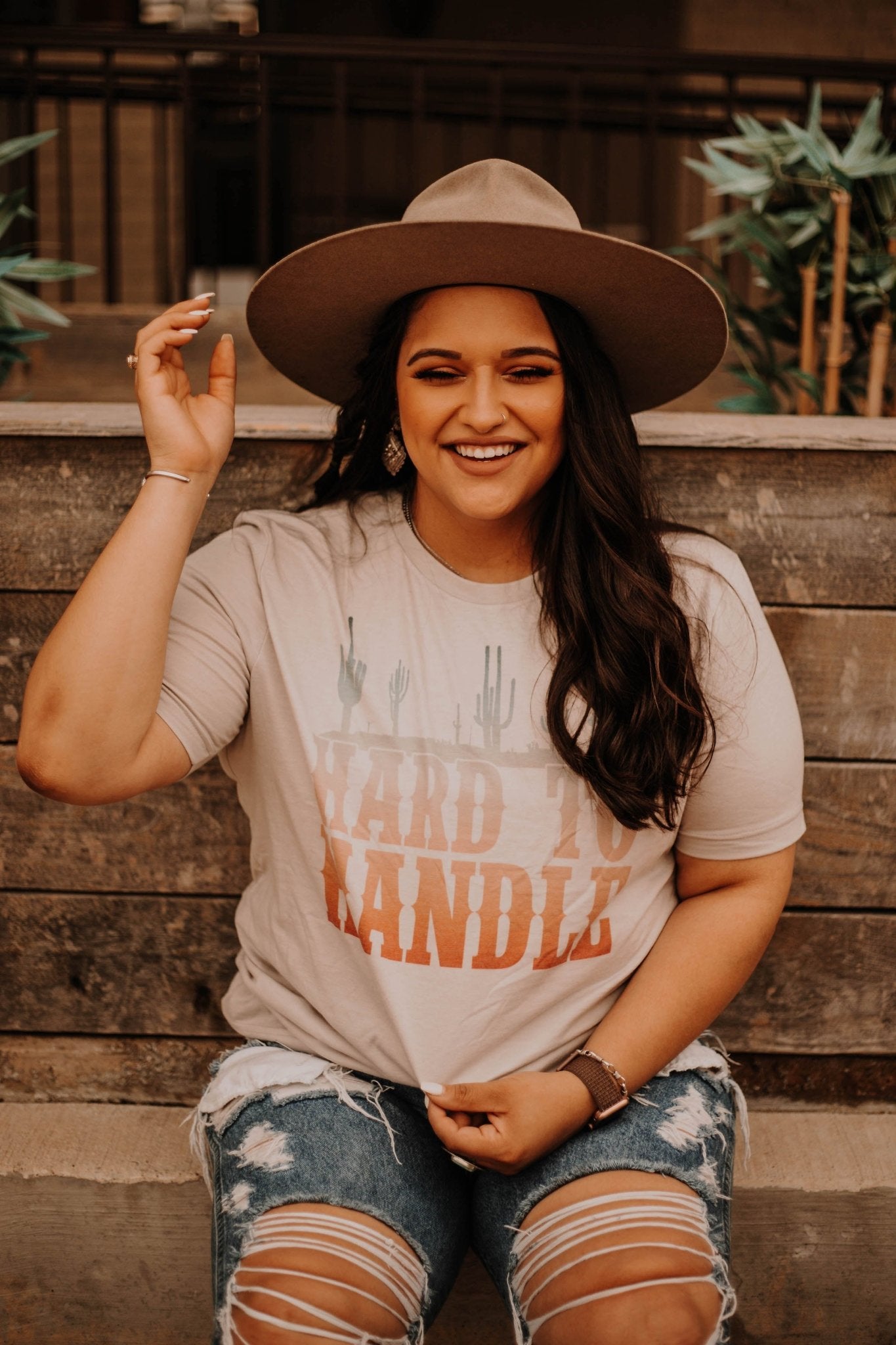 Wild Junkie Hard to Handle Graphic Tee — lifestyle worn / used context
