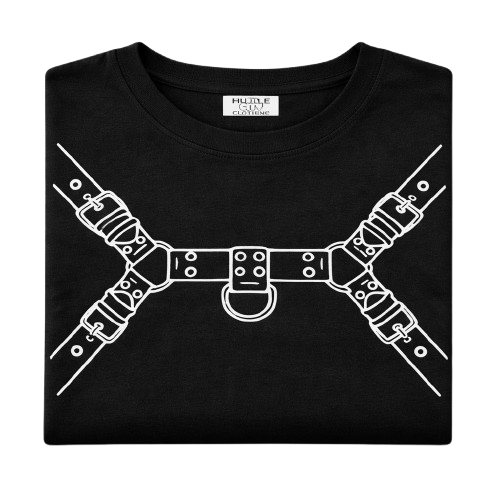 Harness Graphic T-Shirt — Hustle City Clothing queer streetwear