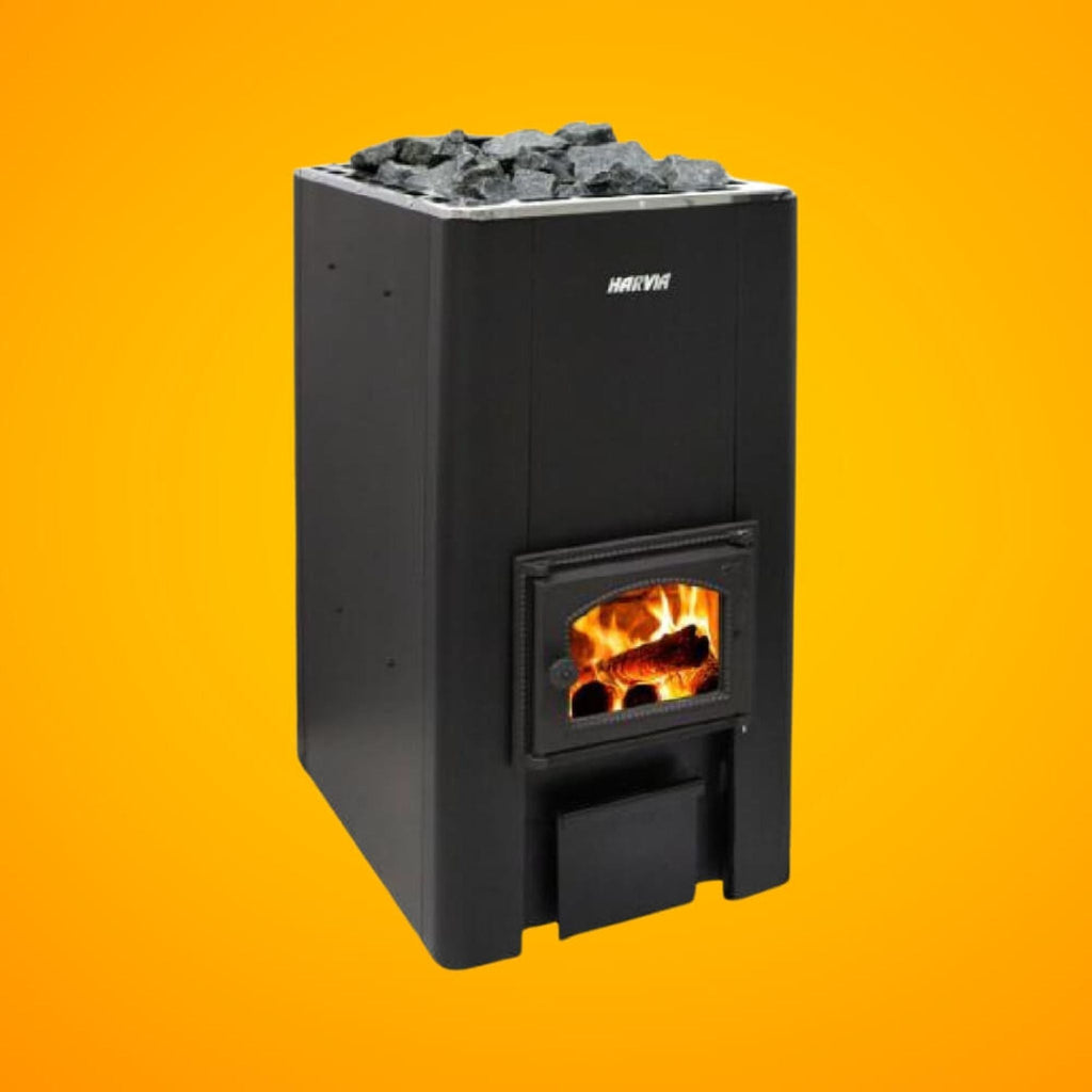 Harvia 50 40KW Black Floor Mount Wood-Burning Sauna Stove With Sauna Stones [WK500] (SAK73164) – SAKSBY WHOLESALE, view 5