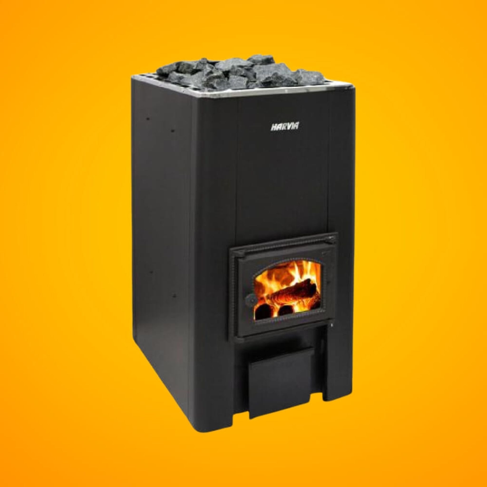 Harvia 50 40KW Black Floor Mount Wood-Burning Sauna Stove With Sauna Stones [WK500] (SAK73164) – SAKSBY WHOLESALE, view 5