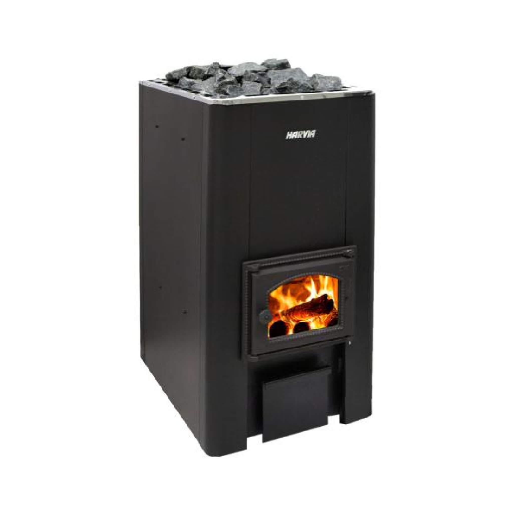 Harvia 50 40KW Black Floor Mount Wood-Burning Sauna Stove With Sauna Stones [WK500] (SAK73164) – SAKSBY WHOLESALE, view 3