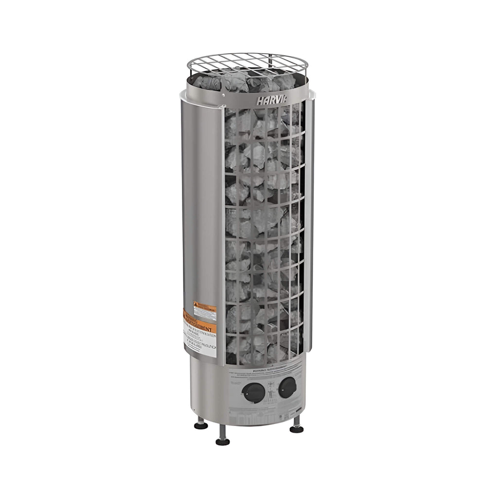 Harvia Cilindro Modern Steel Pillar Style Sauna Heater W/ Sauna Stones [PC60/80/90] (SAK84937) – SAKSBY WHOLESALE, view 3