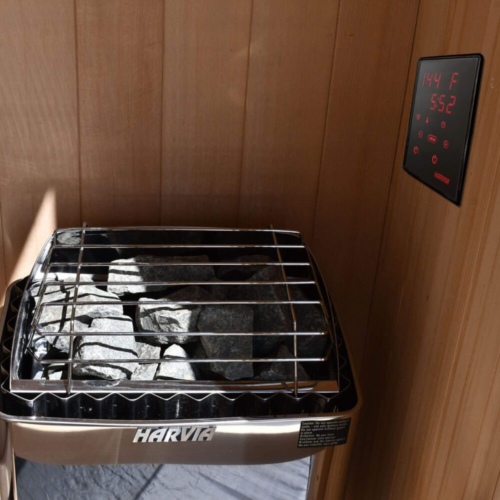 Harvia KIP60W 6KW UL Certified Electric Sauna Heater With Xenio CX170 Digital WIFI Control & Sauna Stones (SAK34791) – SAKSBY