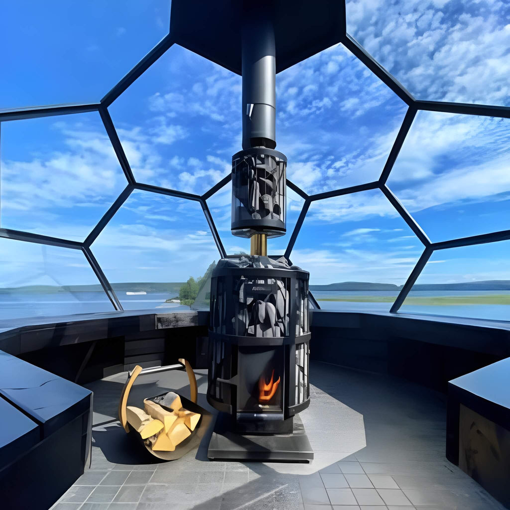 Harvia GreenFlame Legend 240 Wood Sauna Stove With Sauna Stones, 15.9KW [WK200LD] (SAK84935) – SAKSBY WHOLESALE, view 4