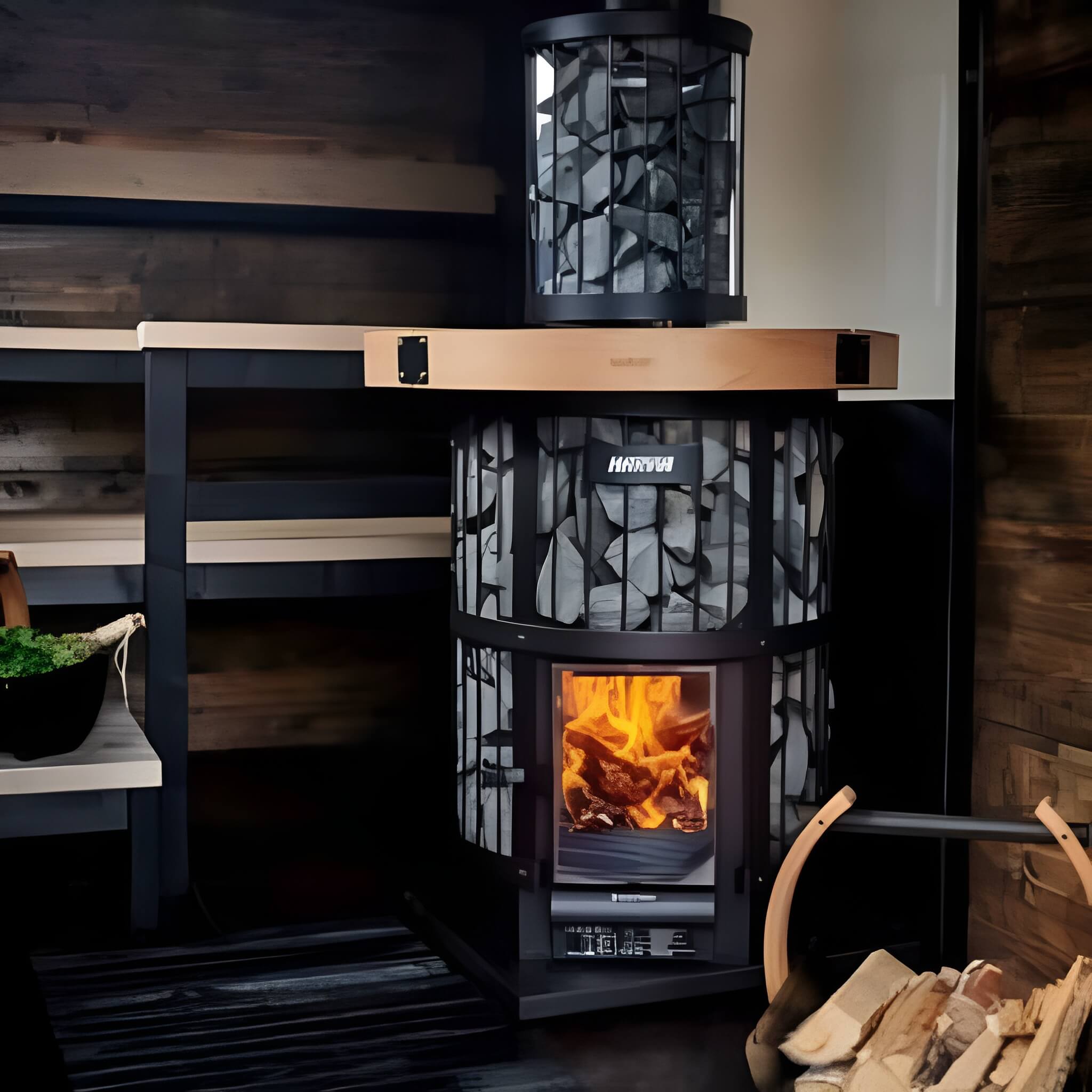 Harvia GreenFlame Legend 240 Wood Sauna Stove With Sauna Stones, 15.9KW [WK200LD] (SAK84935) – SAKSBY WHOLESALE, view 10