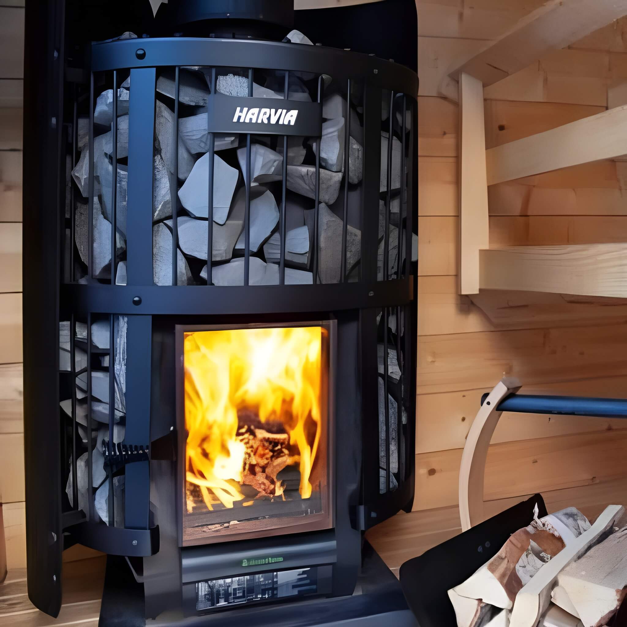 Harvia GreenFlame Legend 240 Wood Sauna Stove With Sauna Stones, 15.9KW [WK200LD] (SAK84935) – SAKSBY WHOLESALE, view 13