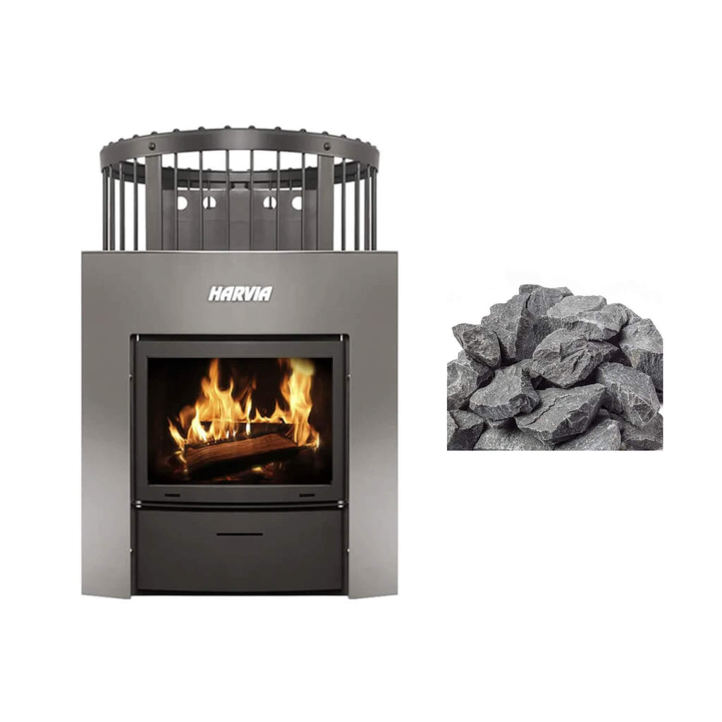 Harvia Legend Duo Wood Burning Sauna Stove/Fireplace Combo With Sauna Stones (SAK30749) – SAKSBY WHOLESALE