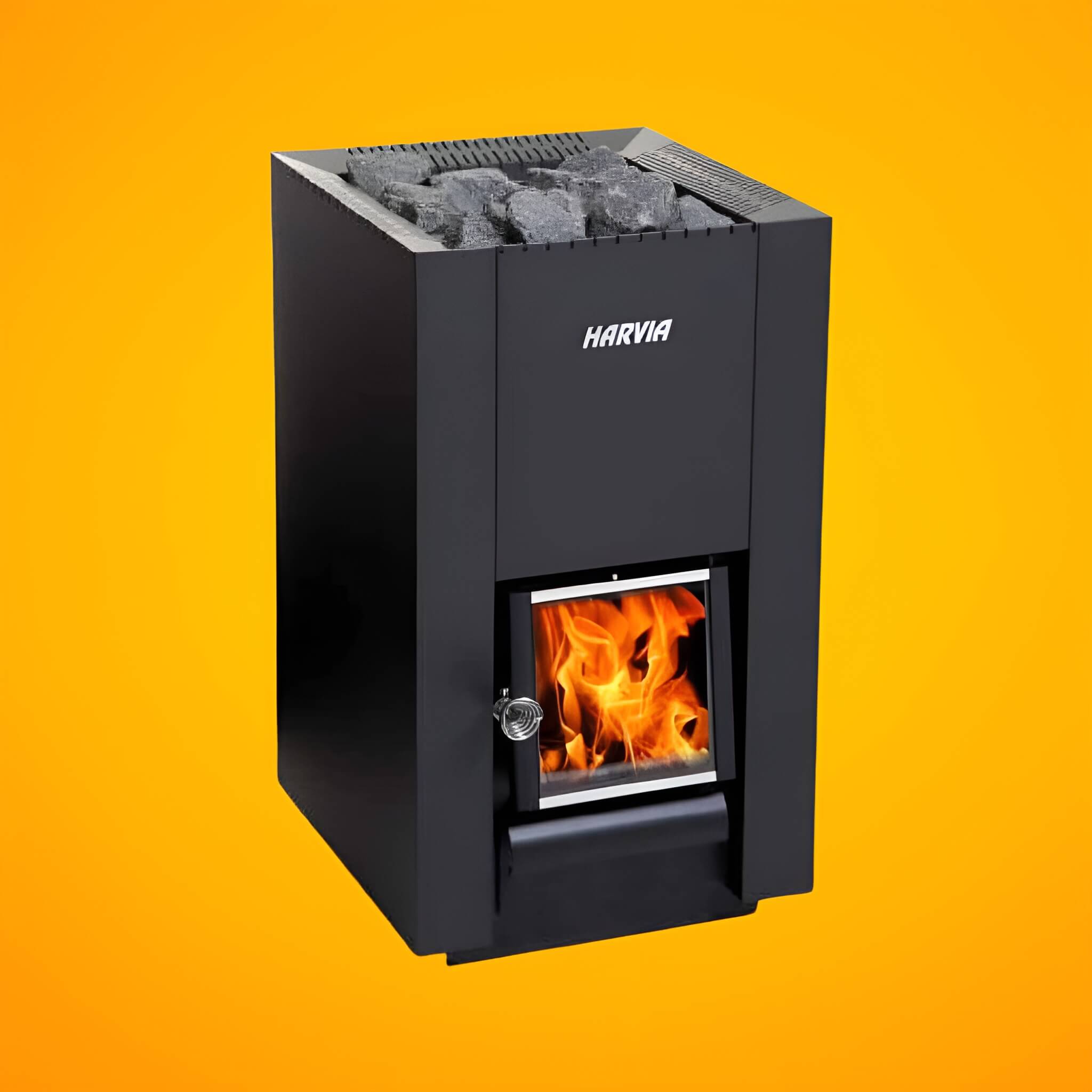 Harvia Linear Black Wood Sauna Stove With Sauna Stones [WK16/20/28OC] (SAK15368) – SAKSBY WHOLESALE, view 4