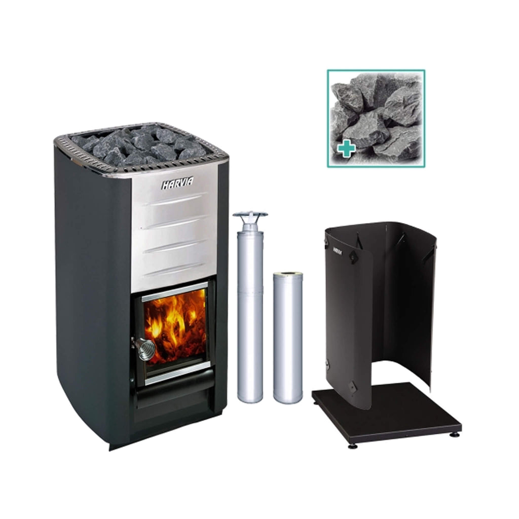 Harvia M3 16.5KW Premium Wood-Burning Sauna Stove Kit [M3 SS PKG] (SAK19523) – SAKSBY WHOLESALE, view 3