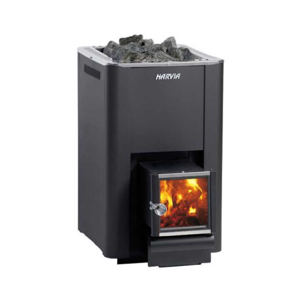 Harvia Pro 20 SL 24.1 KW Wood-Burning Sauna Stove With Exterior Feed & Sauna Stones [WKPR20SLM] (SAK73985) – SAKSBY WHOLESALE