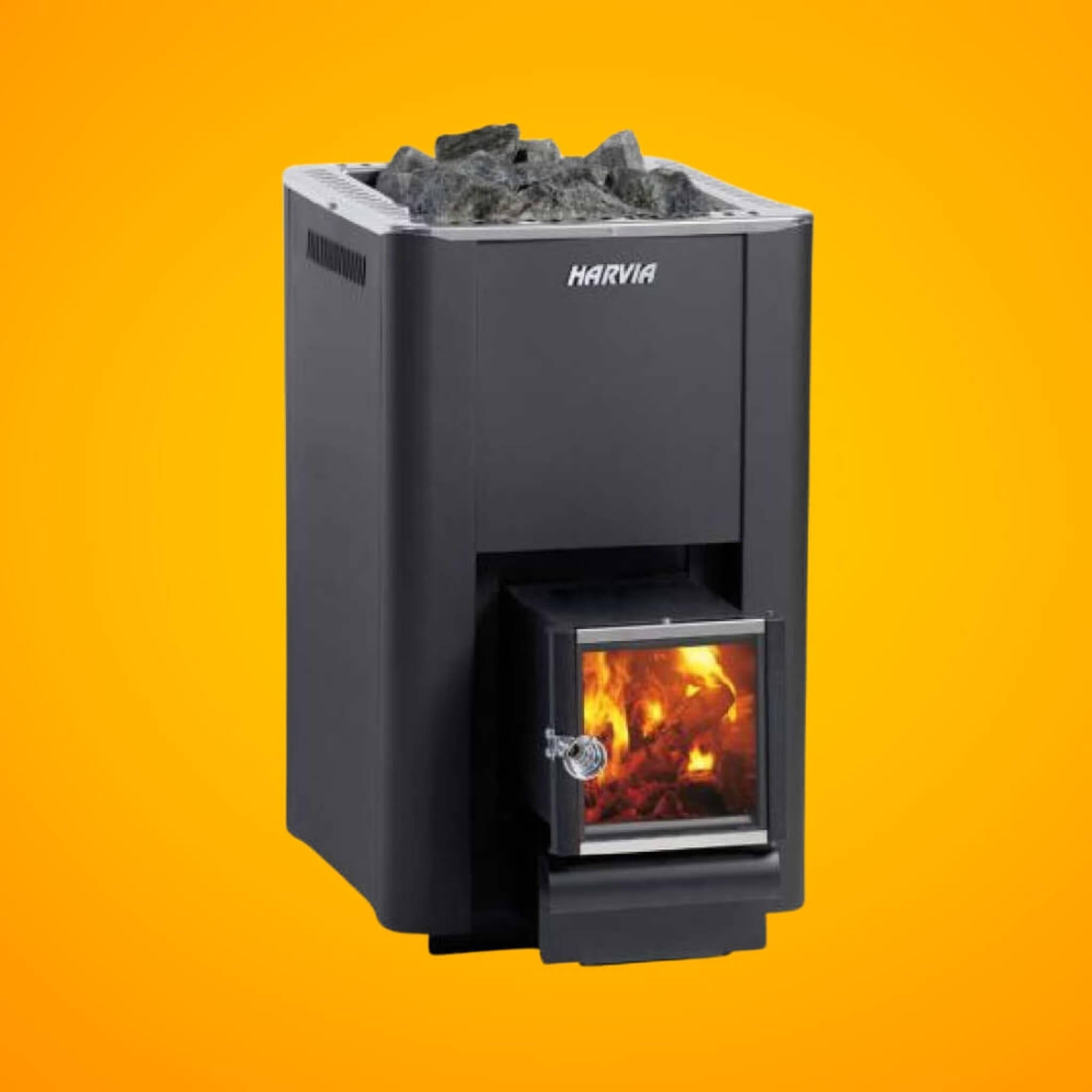 Harvia Pro 20 SL 24.1 KW Wood-Burning Sauna Stove With Exterior Feed & Sauna Stones [WKPR20SLM] (SAK73985) – SAKSBY WHOLESALE