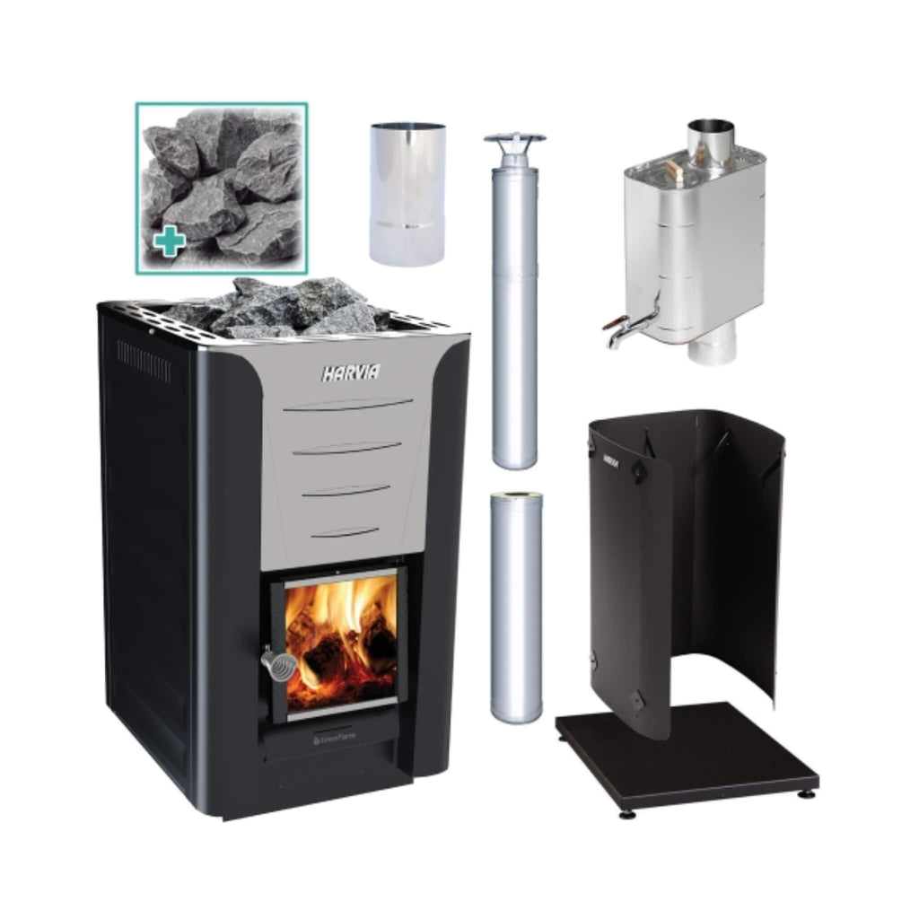 Harvia Pro 20 WH Wood Burning Sauna Stove Package 24kW [PRO20-PKG-SS/BK-WH] (SAK37165) – SAKSBY WHOLESALE, view 13
