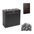 Harvia Virta Pro HL Series Heavy-Duty Electric Sauna Heater With Xenio CX45 Control Panel, Power Extension Unit & Sauna Stone