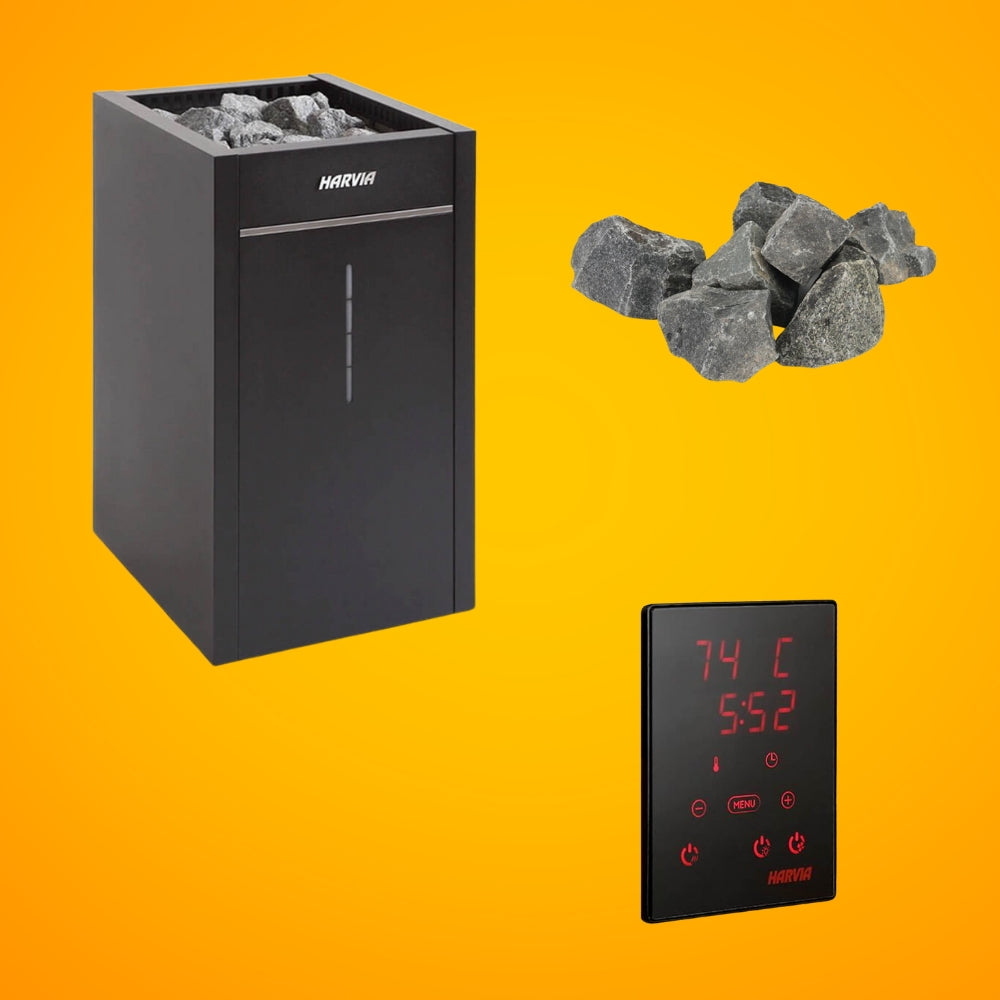 Harvia Virta UL Certified Electric Sauna Heater With Digital Xenio Control Panel And WiFi Remote Control [HL60/80/90/110E] (S