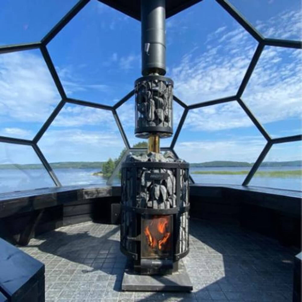 Cozy Heat Wood-Burning Floor Mount Sauna Stove With Chimney Kit And Sauna Stones [COZY] (SAK57382) – SAKSBY WHOLESALE, view 1