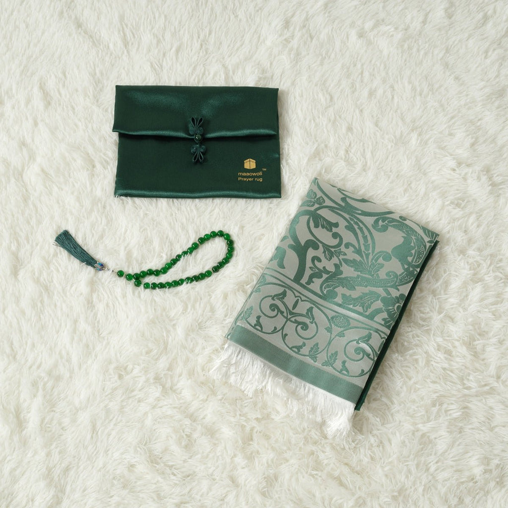 Mariam's Collection Haute Eco-Friendly New Prayer Mat and Tasbeeh Set(MR068) — detail shot 6
