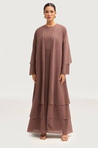 Hawa Abaya - Deep Taupe Abayas Veiled 