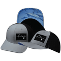 The Heartbeat Brand Hawaii Baseball Hat — Ice Blue / Black — main product shot