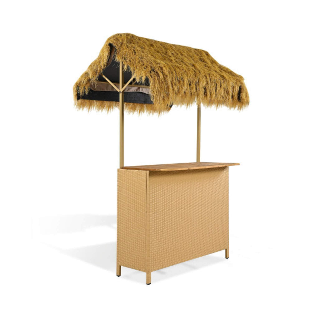 Alora 3-Piece Hawaiian Bar-Height Patio Set With Grass Canopy And Stools (SAK63047) – SAKSBY WHOLESALE, view 3