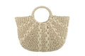 KADOU BOUTIQUE Ladies Natural Straw Handbag — lifestyle context