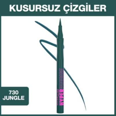 Maybelline Hyper Precise All Day Liquid Eyeliner - Precise, Long-Lasting, Jungle Green