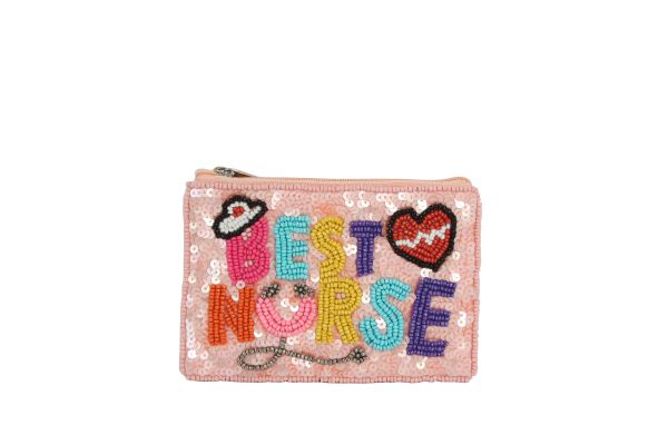 KADOU BOUTIQUE Beaded Coin Purse — lifestyle context