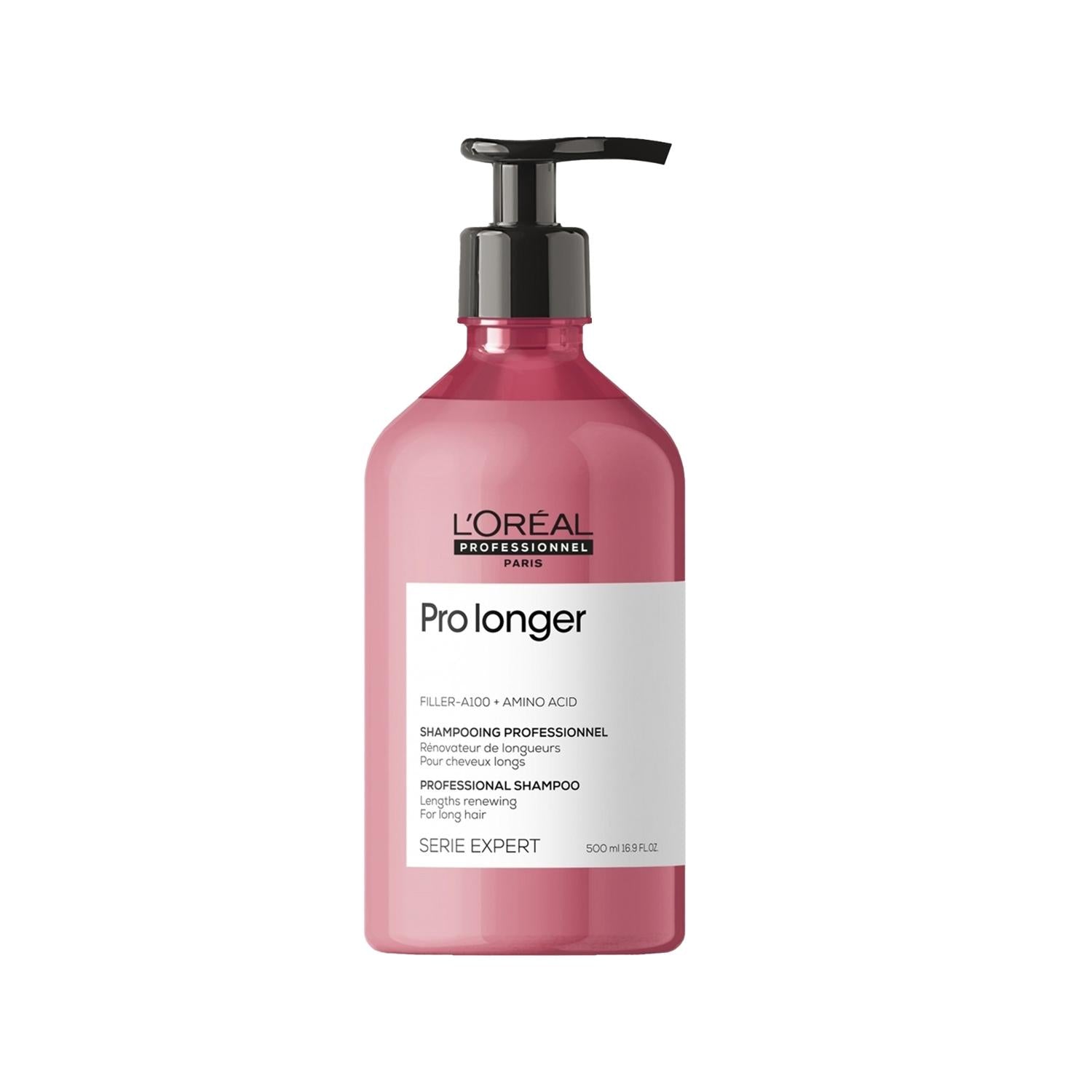 Loreal Professionnel Paris Pro Longer Shampoo - Nourishing & Strengthening Hair Care for Damaged Hair, 500ml