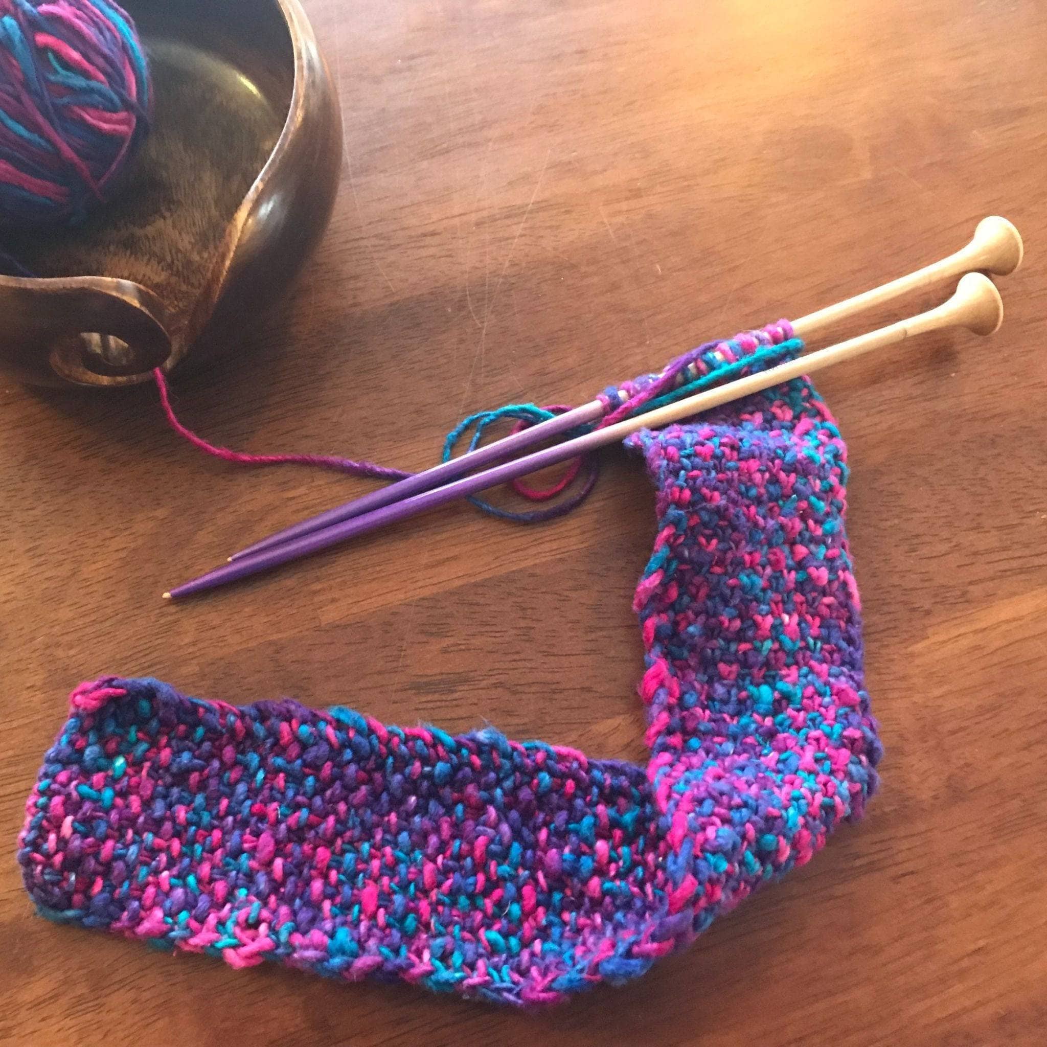 Darn Good Yarn Darn Good Yarn Headband Knit or Crochet Kit — lifestyle worn / used context
