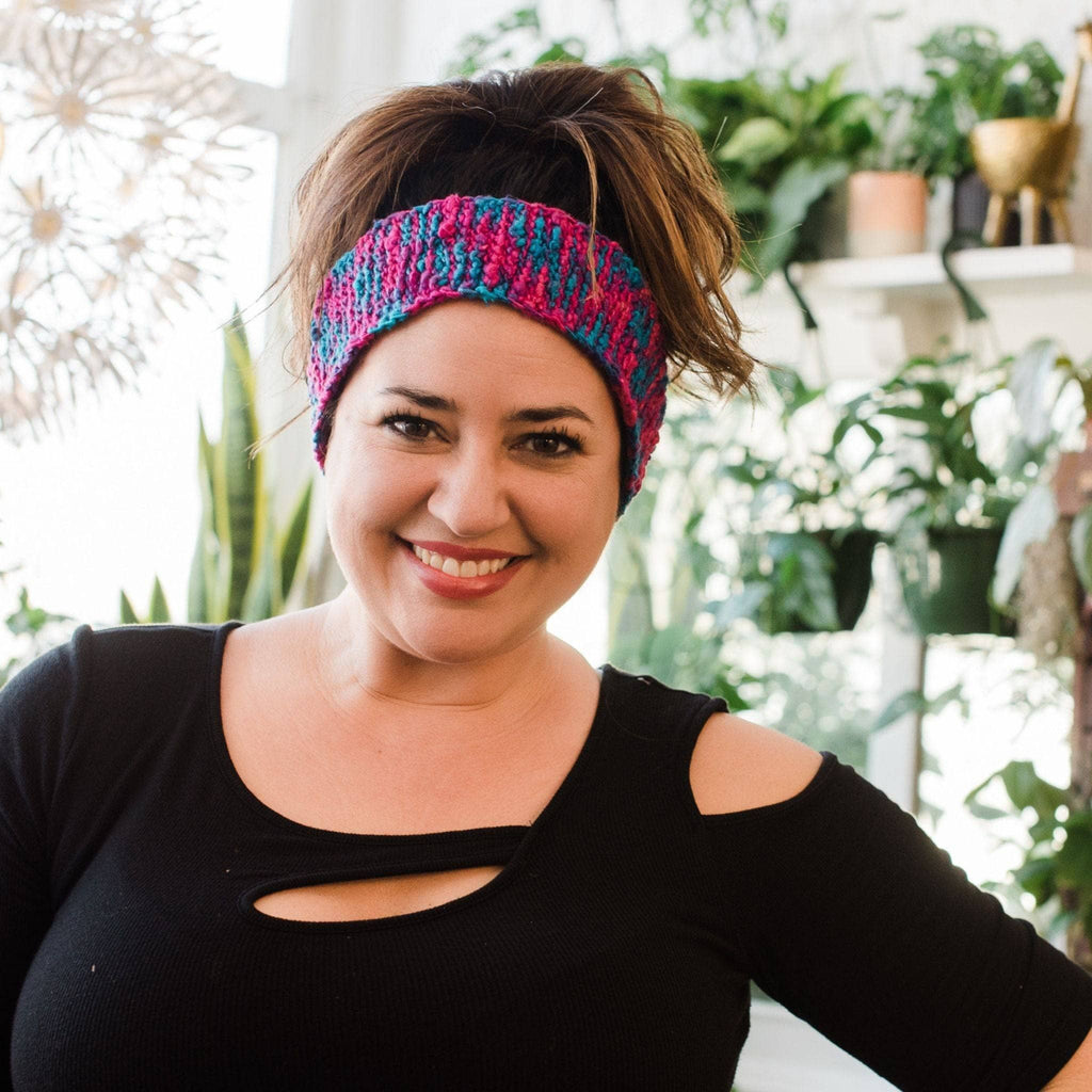 Darn Good Yarn Darn Good Yarn Headband Knit or Crochet Kit — main product shot