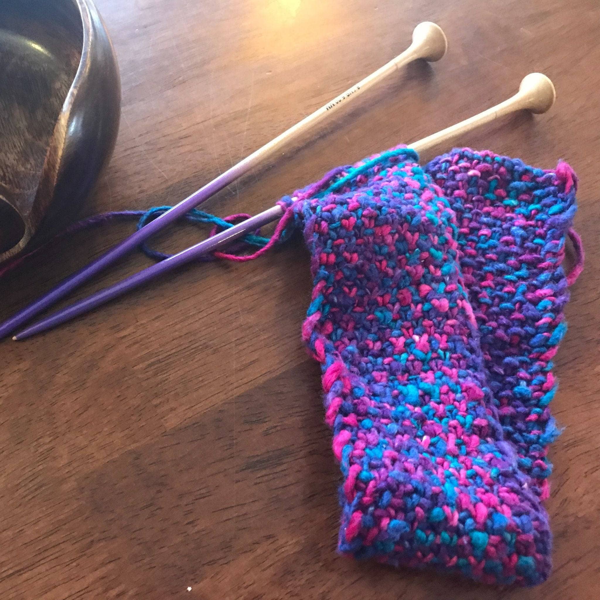 Darn Good Yarn Darn Good Yarn Headband Knit or Crochet Kit — Darn Good Yarn branding close-up