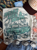 Wild Junkie Heart Like A Truck Graphic Tee - Turquoise — main product shot