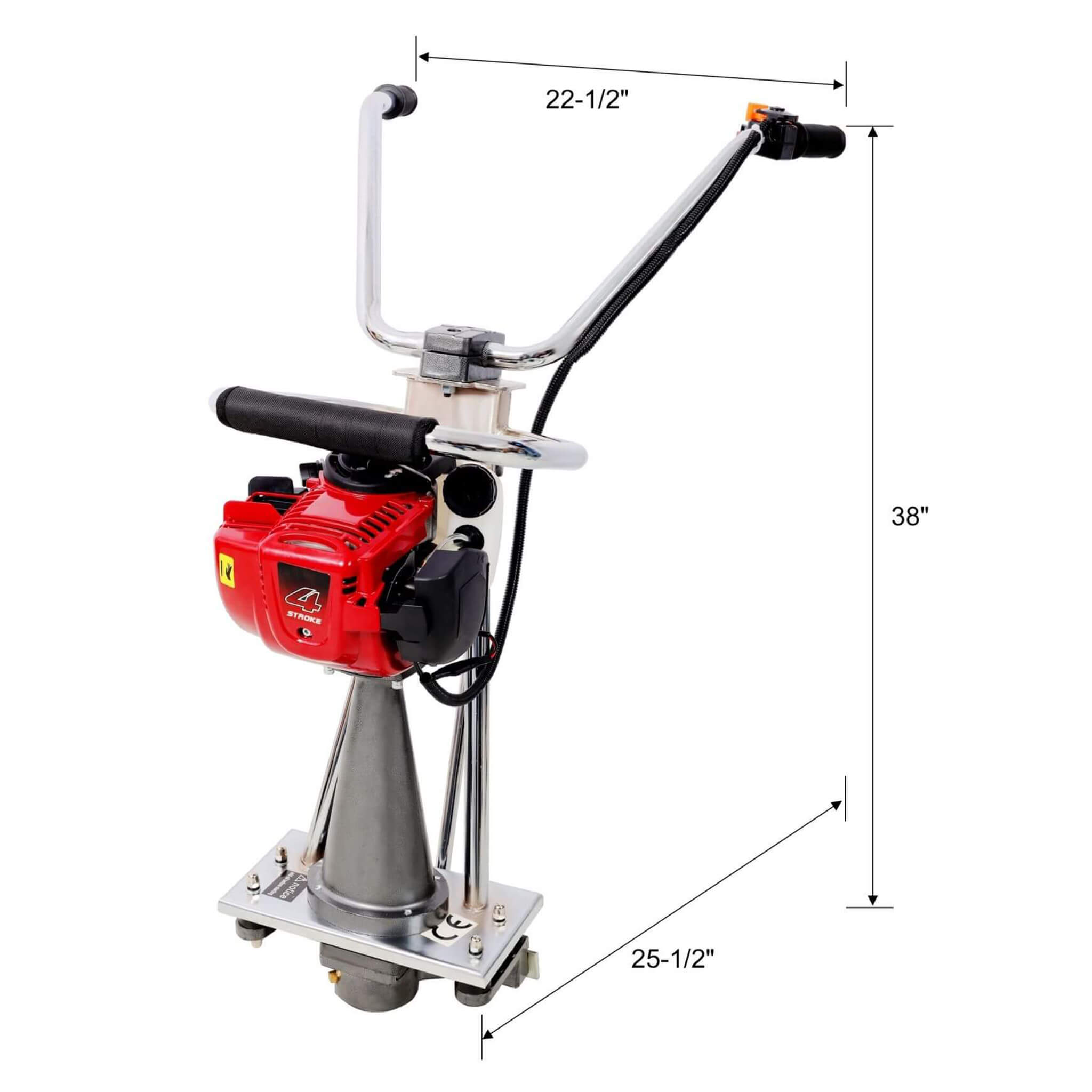 Heavy-Duty 1.5HP 38CC 4-Stroke Gas-Powered Concrete Screed For Concrete Finishing (SAK58769) – SAKSBY WHOLESALE, view 14