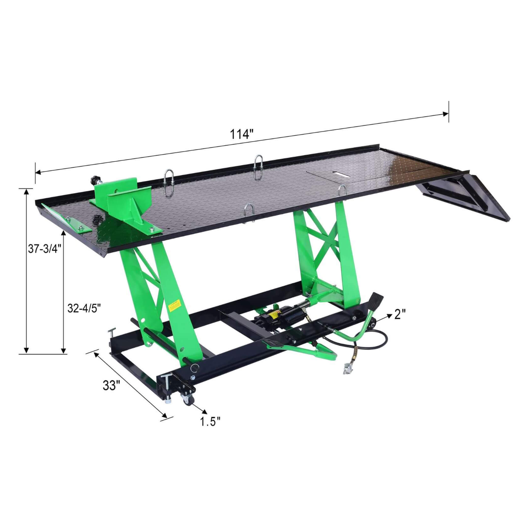 Heavy-Duty 1000LBS Air Hydraulic Motorcycle ATV Lift Jack Table (SAK78351) – SAKSBY WHOLESALE, view 17