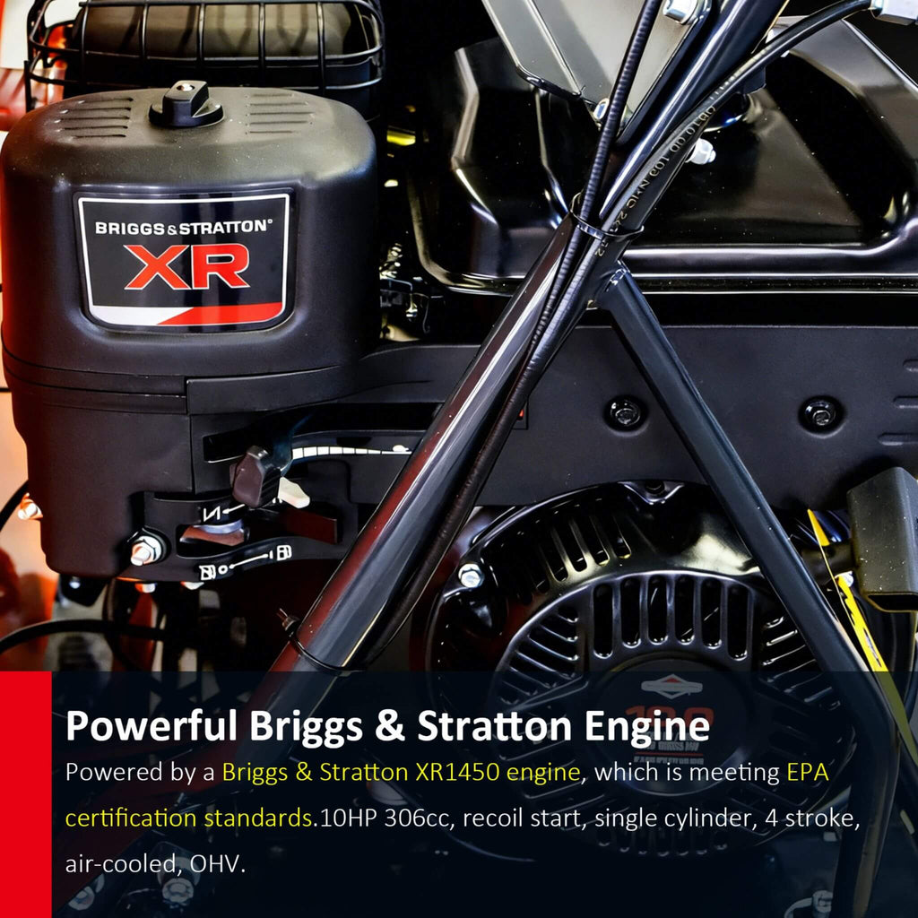 Heavy-Duty 1100LBS 10HP Gas-Powered Track Barrow With Hydraulic Assist (SAK48291) – SAKSBY WHOLESALE, view 10