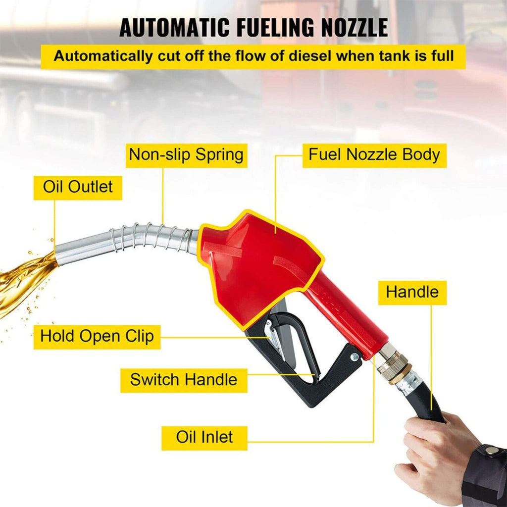 Heavy-Duty 116 Gal Portable Diesel Fuel Transfer Tank With Automatic Pump & Hose (SAK77594) – SAKSBY WHOLESALE, view 6