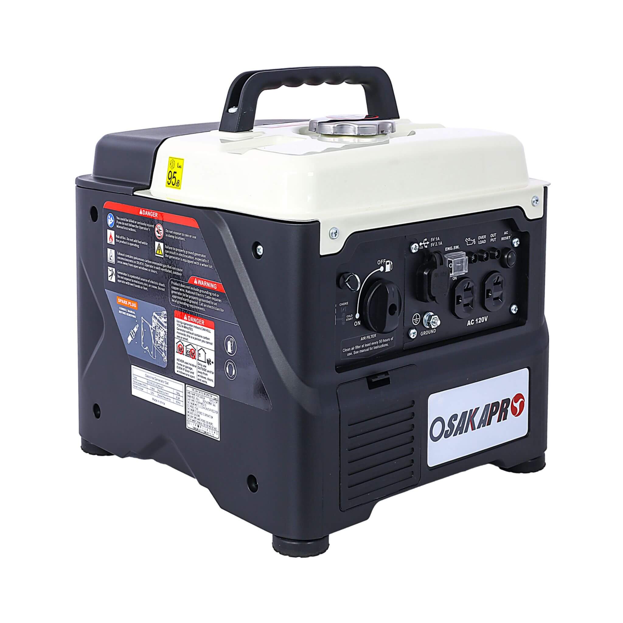 Heavy-Duty 1200W Ultra-Quiet Portable Gas Engine Inverter Generator (SAK54675) – SAKSBY WHOLESALE, view 5