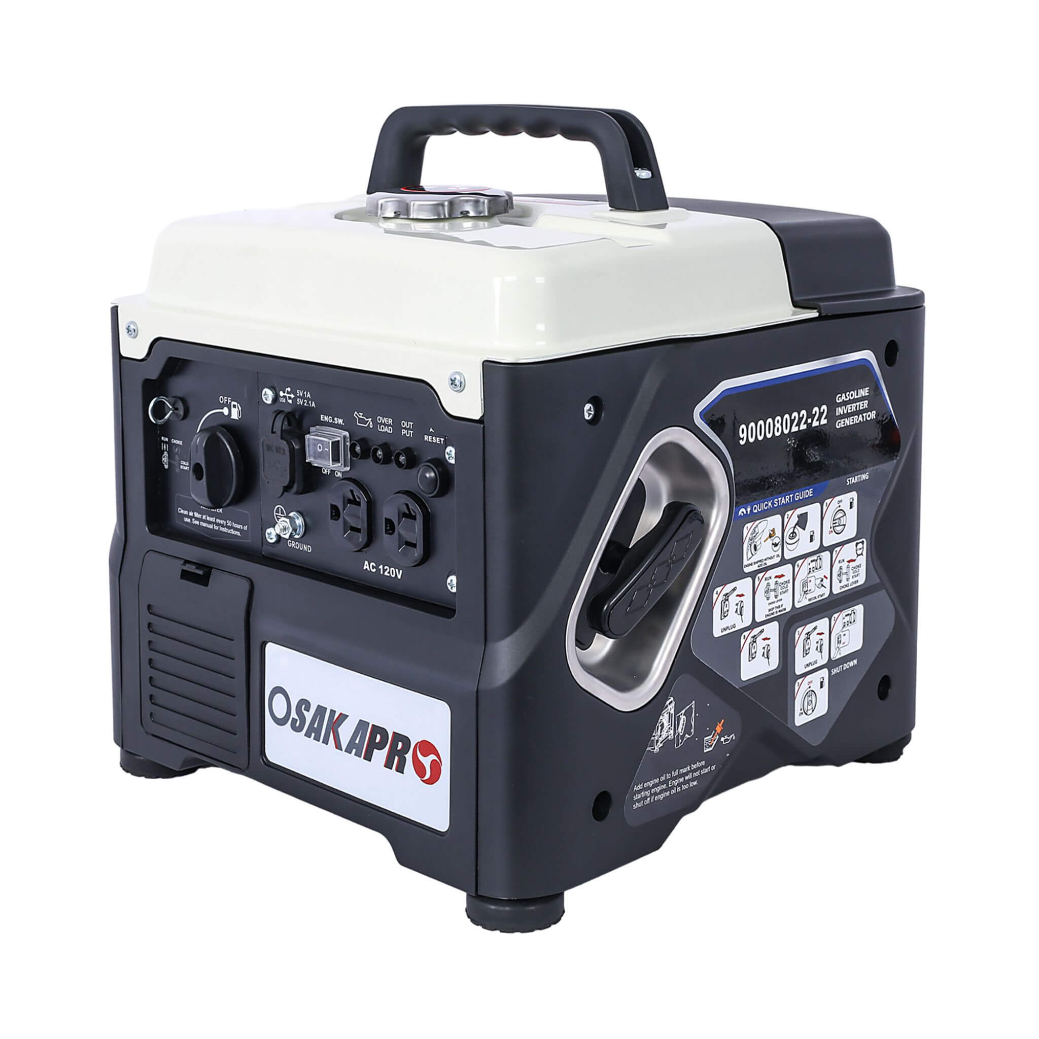 Heavy-Duty 1200W Ultra-Quiet Portable Gas Engine Inverter Generator (SAK54675) – SAKSBY WHOLESALE
