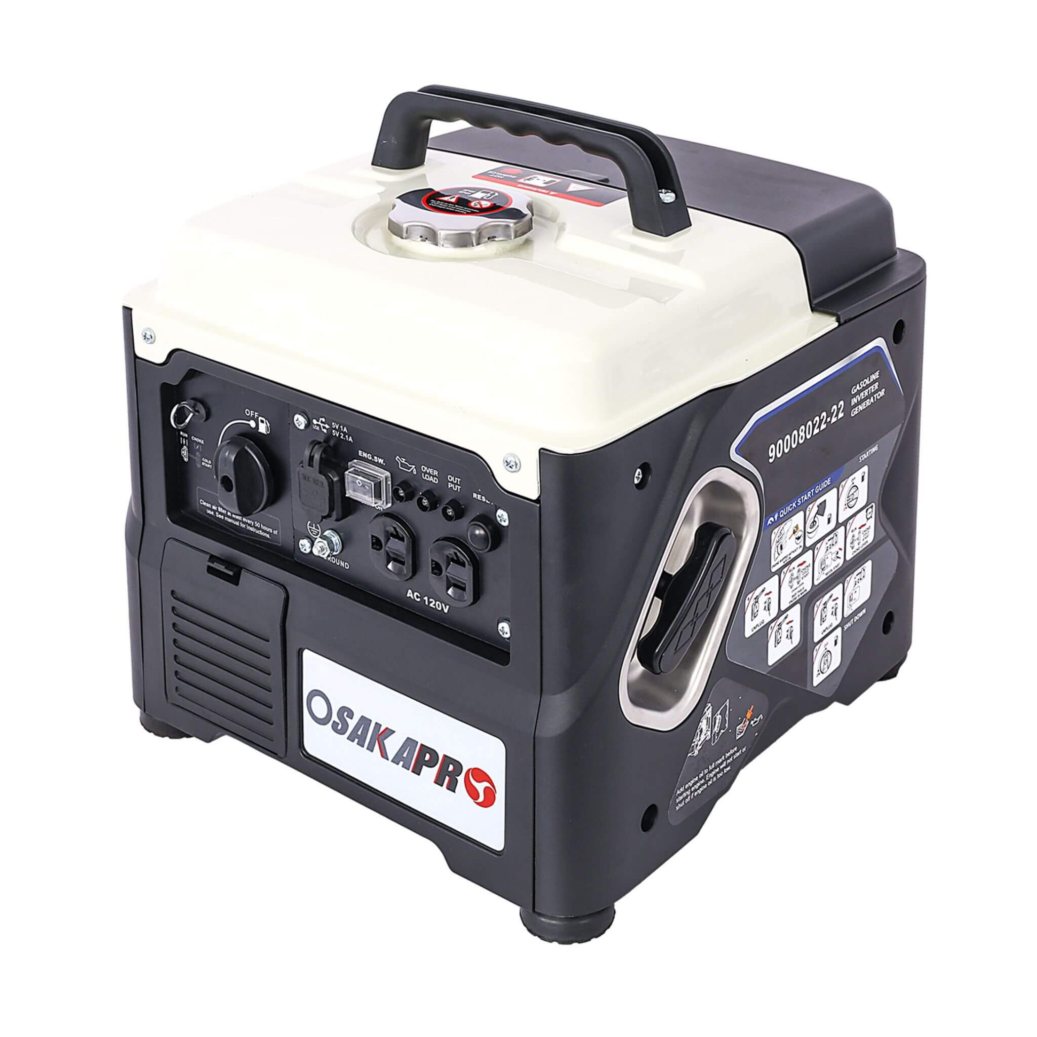 Heavy-Duty 1200W Ultra-Quiet Portable Gas Engine Inverter Generator (SAK54675) – SAKSBY WHOLESALE, view 4