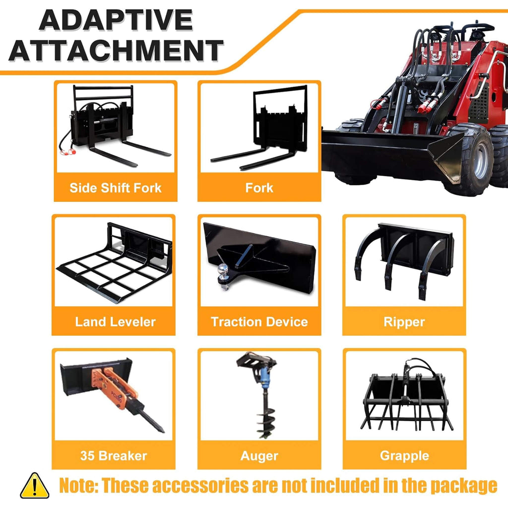 Heavy-Duty 13.5HP Mini Gas Skid Steer Loader With Wide Bucket (SAK69105) – SAKSBY WHOLESALE, view 9