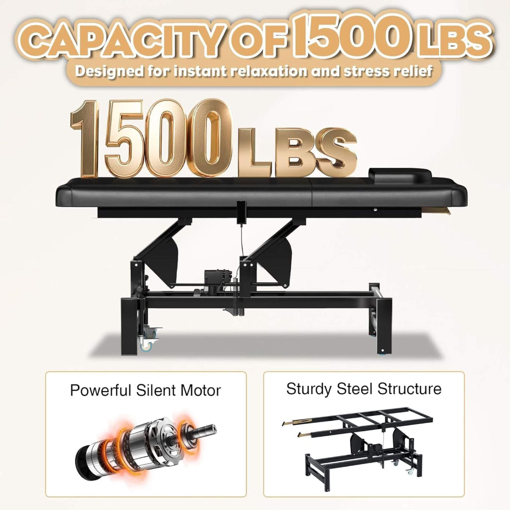 Heavy-Duty 1500 LBS Adjustable Electric Massage Table With Lift (SAK74105) – SAKSBY WHOLESALE, view 8