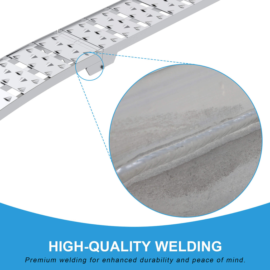 Heavy-Duty 1500LB 7.5FT Folding Aluminum Loading Ramps Set (SAK30158) – SAKSBY WHOLESALE, view 7