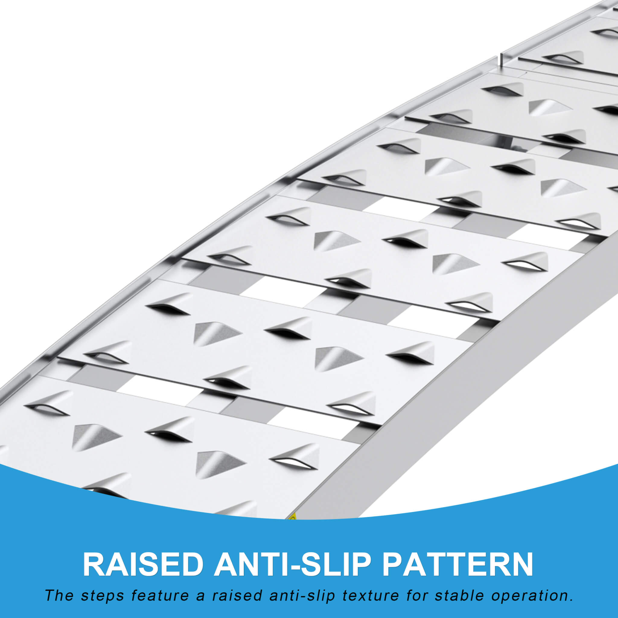 Heavy-Duty 1500LB 7.5FT Folding Aluminum Loading Ramps Set (SAK30158) – SAKSBY WHOLESALE, view 4