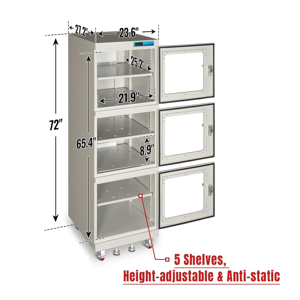 Heavy-Duty 192-Gallon Stainless Steel Nitrogen Dry Cabinet [1-10% RH] (SAK27184) – SAKSBY WHOLESALE, view 10