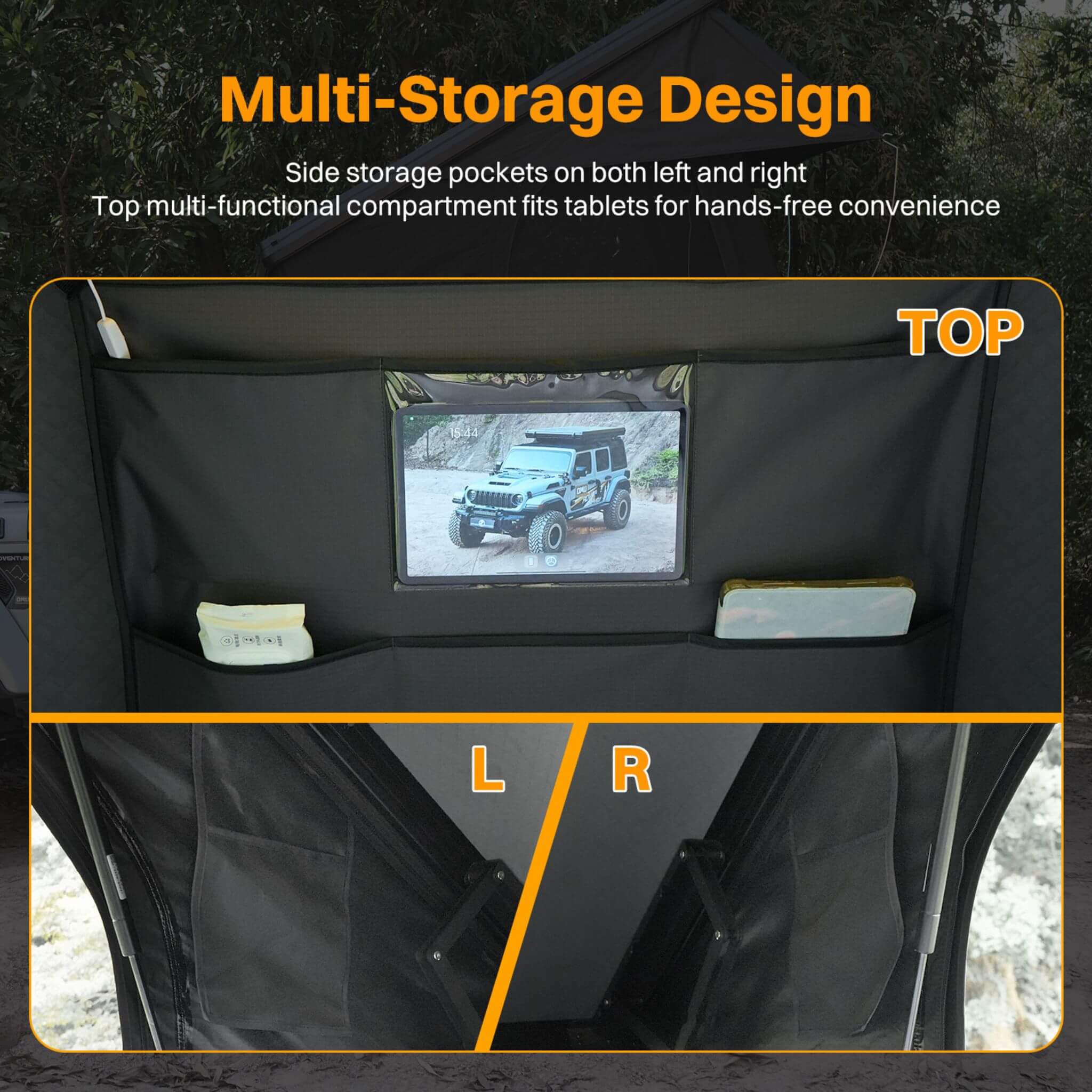 Trailora Altitude Heavy-Duty Hard-Shell Rooftop Tent With Ladder [2-3 Person] (SAK93120) – SAKSBY WHOLESALE, view 8